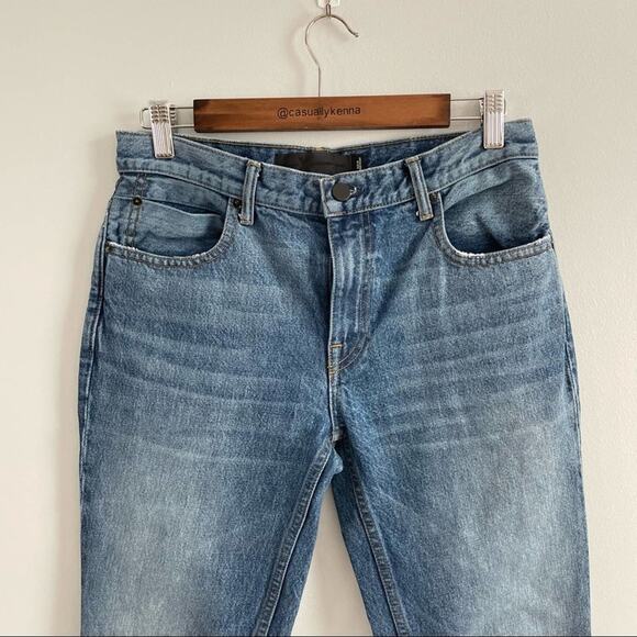 Denim X Alexander Wang | Womens 002 Relaxed Denim Jeans Blue Straight Leg Indigo - Picture 6 of 12